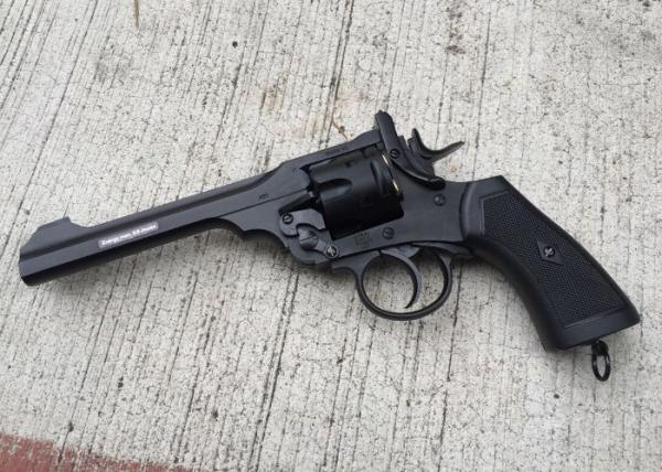 T WG Webley MK6 .455 6mm Revolver ( Black )